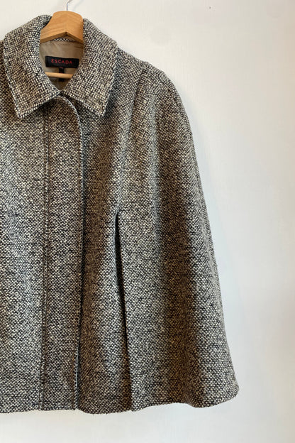 Escada Boucle Wool Cape Size S / M, UK 8/10