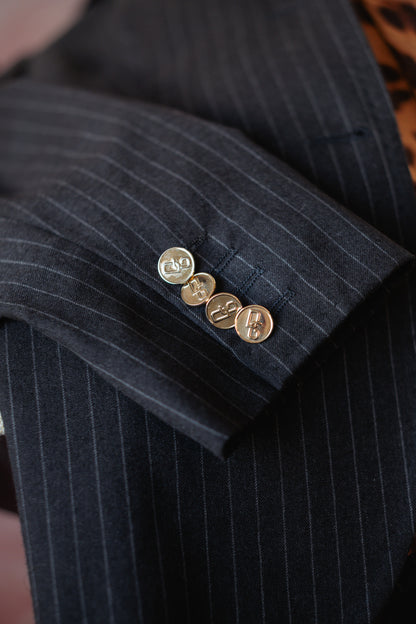Dolce & Gabbana Pinstripe Wool Blazer - Tailored Fit, XS UK 4 - 6
