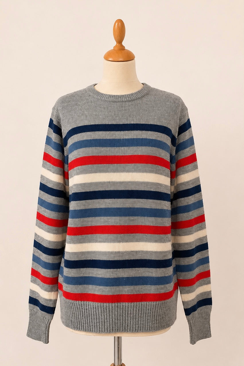 Herod Striped Wool Blend Knit Jumper