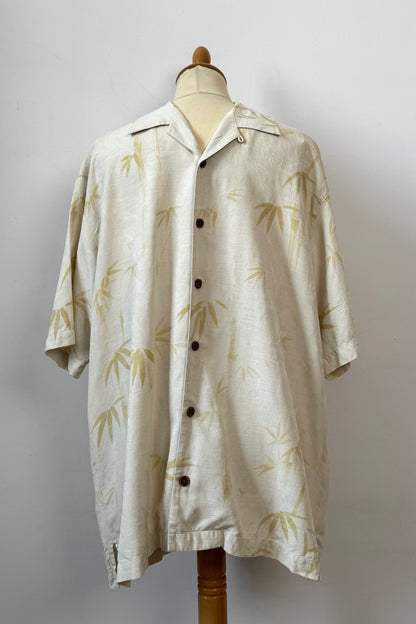 PALM SILK SHORTSLEEVES SHIRT SIZE L UK 12
