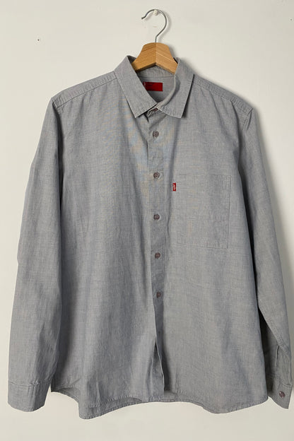 LEVIS Red Tab Blue-Grey Shirt Mens M/L