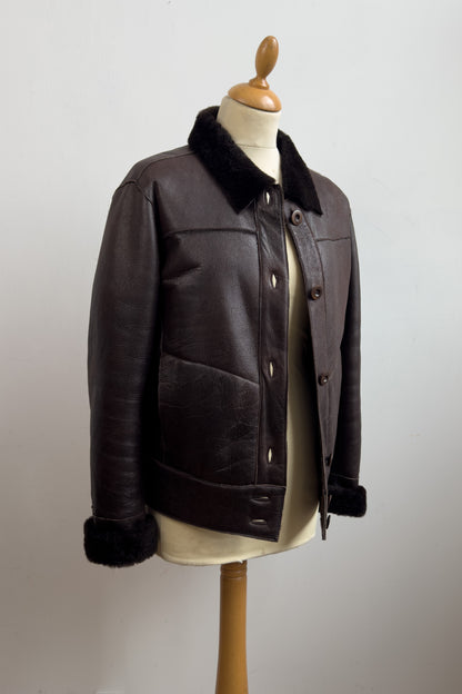 Pierre Cardin Real Leather Jacket Size S/M UK 8