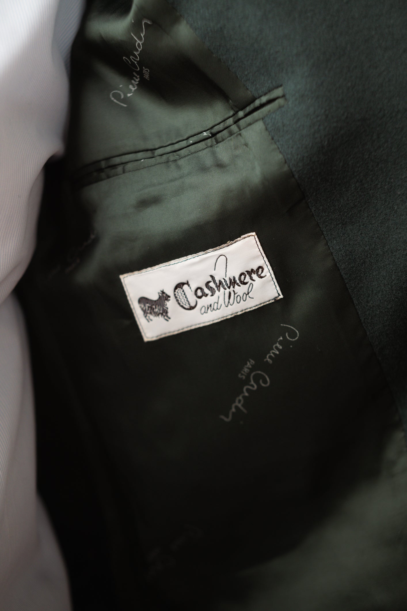 Pierre Cardin Bottle Green Blazer Size L/XL UK 12/14
