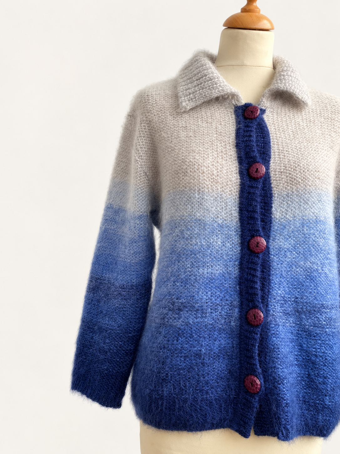 Mohair Blue Cardigan