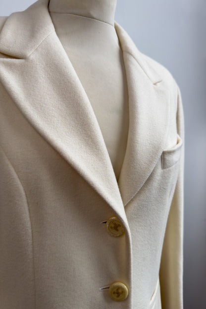 Sisley Cream Blazer Size S/M UK 8/10