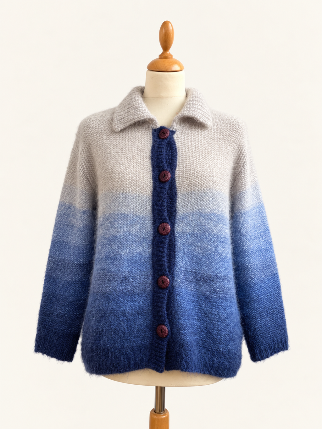 Mohair Blue Cardigan