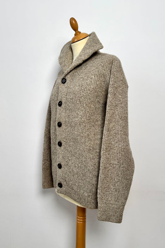 Men’s Beige Cardigan in Size M UK 10
