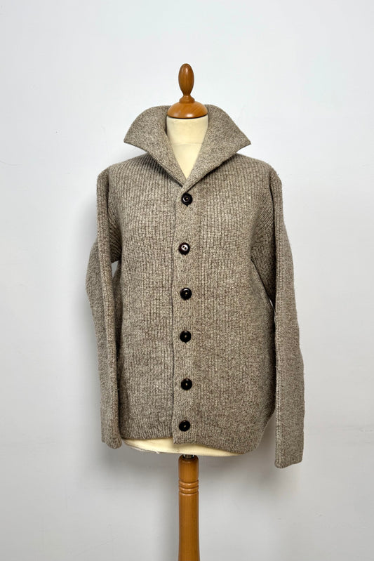 Men’s Beige Cardigan in Size M UK 10