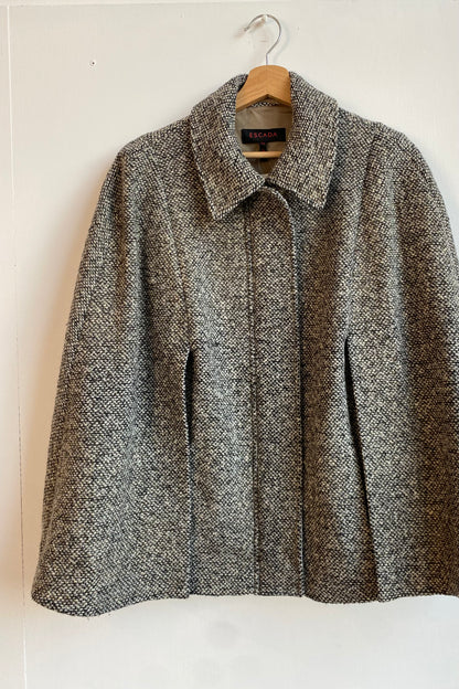 Escada Boucle Wool Cape Size S / M, UK 8/10