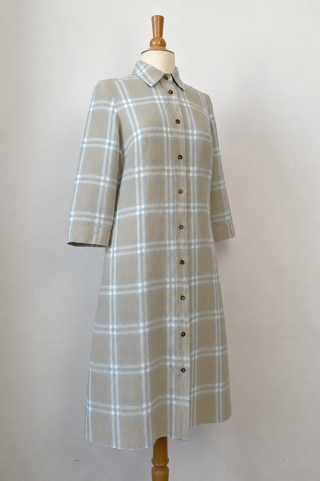 Burberry Plaid Linen Dress
