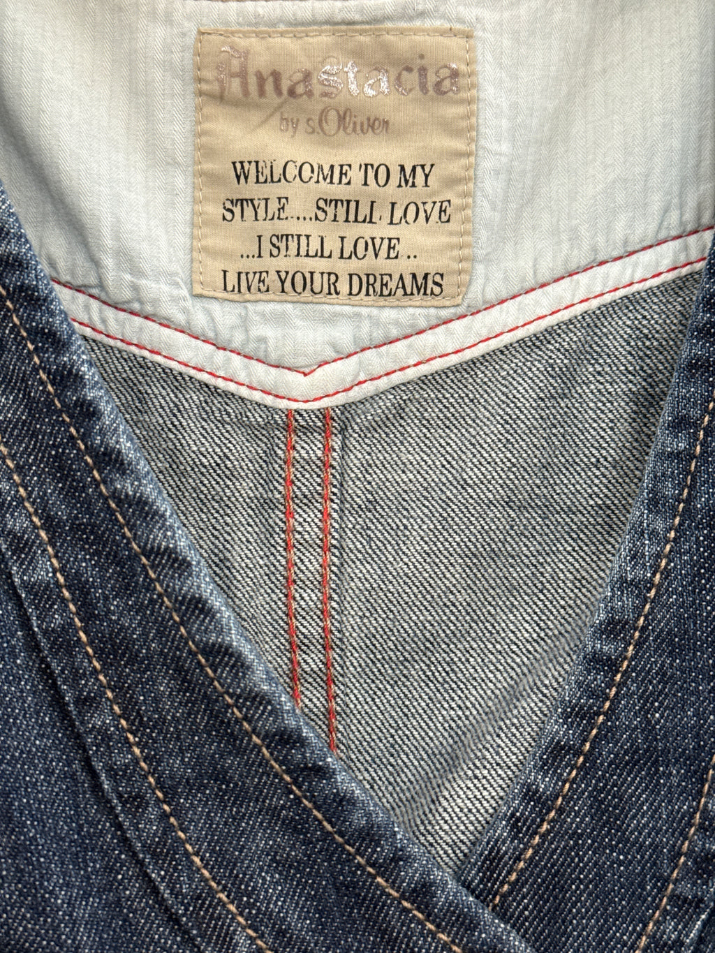 Mid-wash Denim Waiscoat