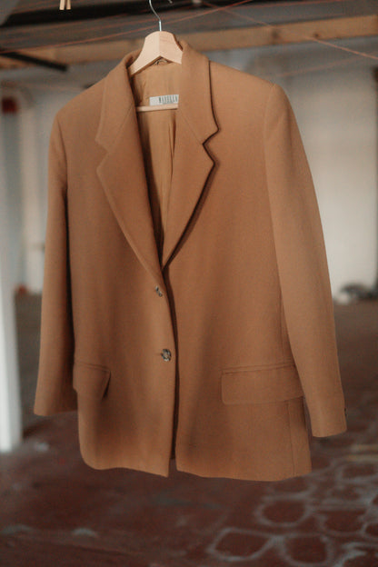 MARELLA CAMEL WOOL BLAZER SIZE M UK 10