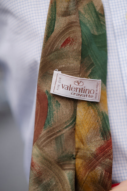 Vintage Valentino Cravatte Silk Tie