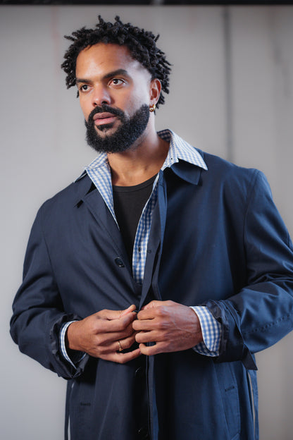 Navy Trench Coat Size XXL UK 16