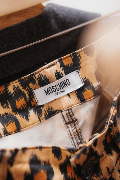 Leopard Print Capri Moschino Jeans Size S/M UK 8/10
