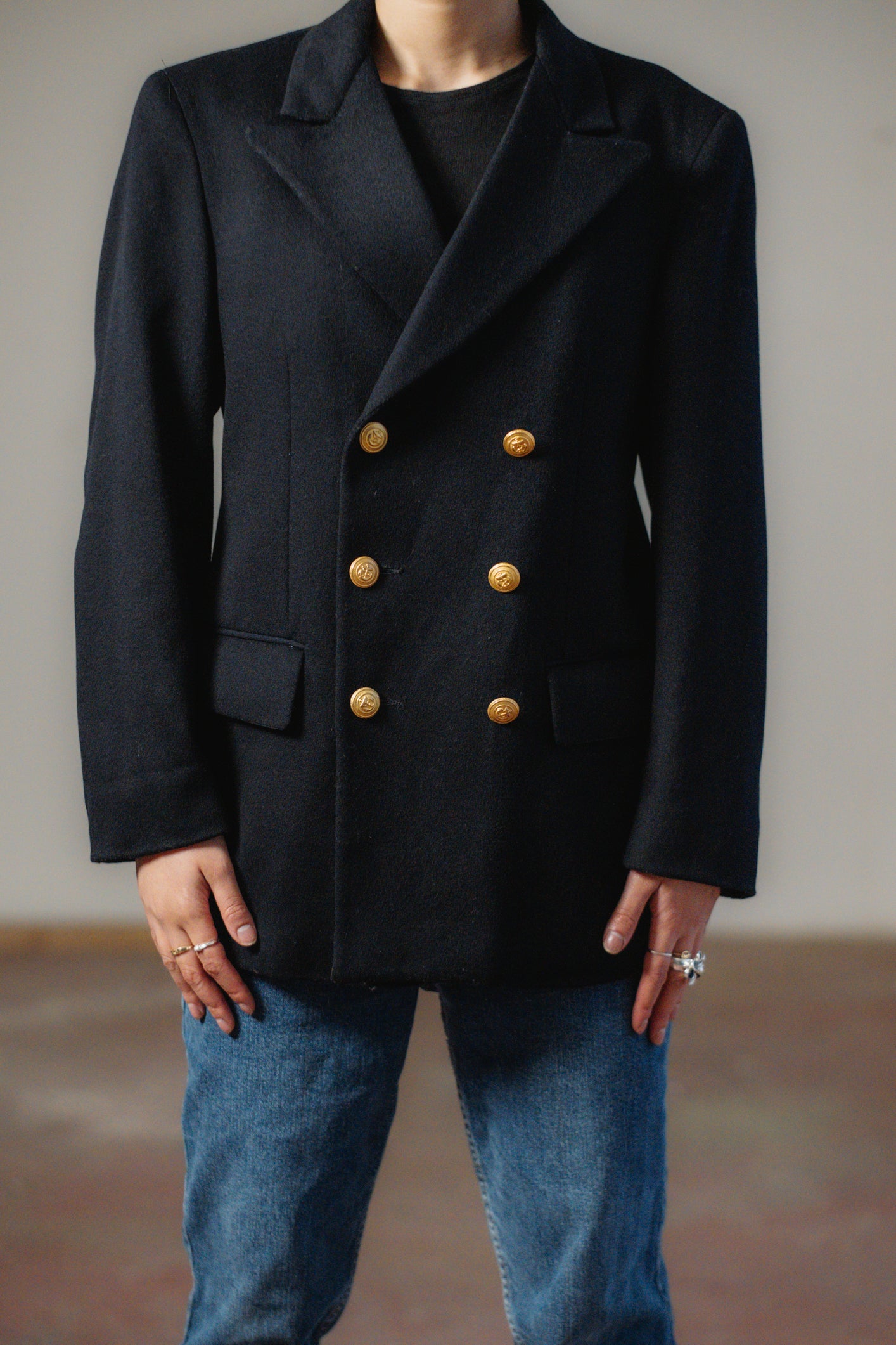 Double-Breasted Navy Blazer Size S UK 8