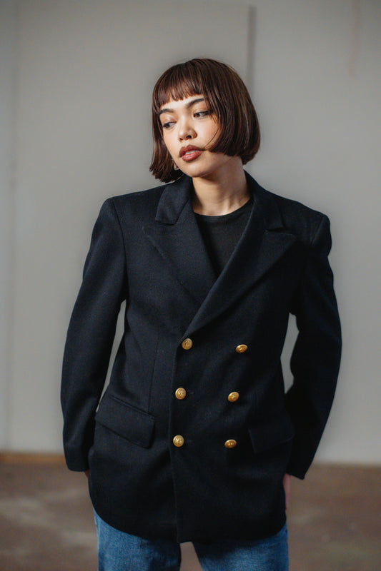 Double-Breasted Navy Blazer Size S UK 8