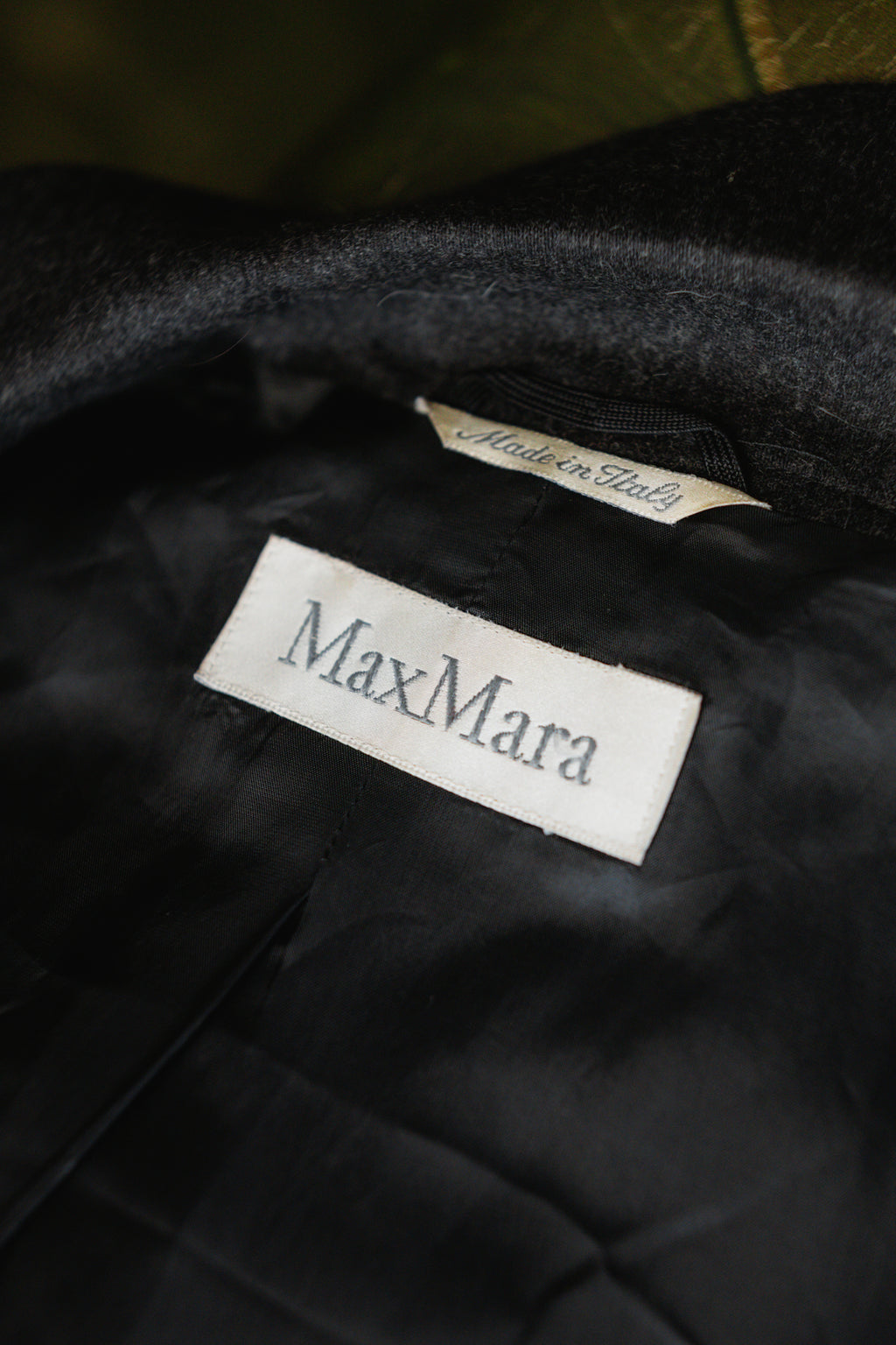 Charcoal Grey Wool & Cashmere Suit by Max Mara