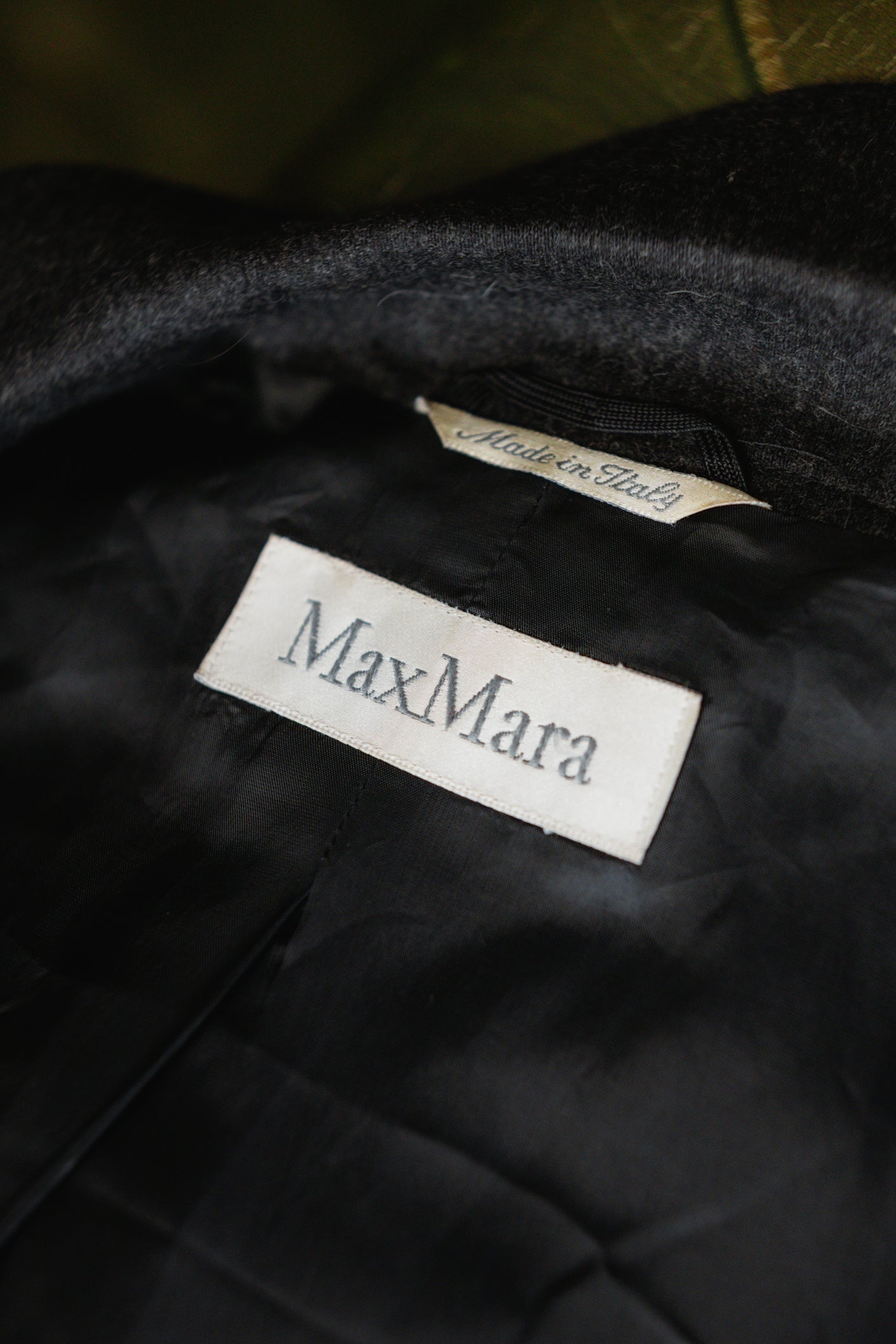 Charcoal Grey Wool & Cashmere Suit by Max Mara