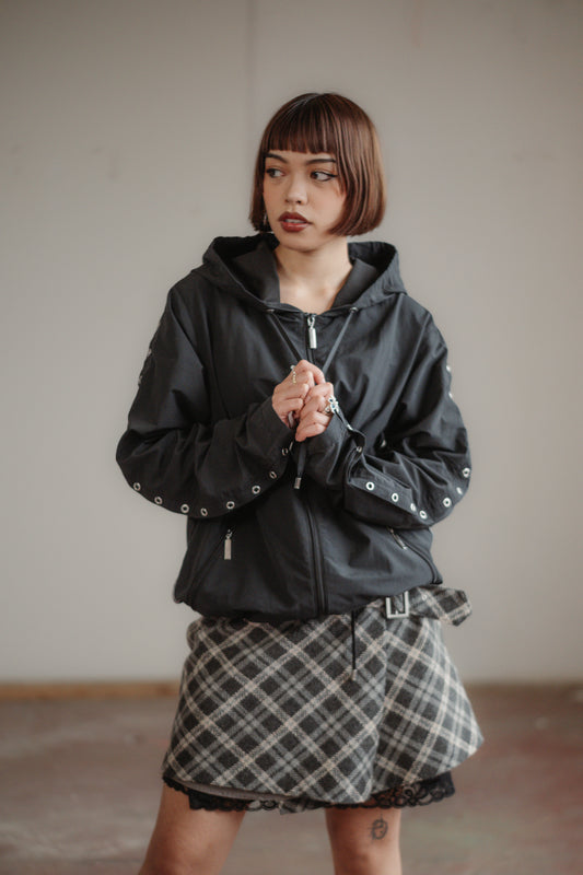 John Galliano Eyelets Windbreaker Size L UK 12