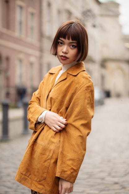 Camel Overshirt Jacket Size M/L UK 10/12