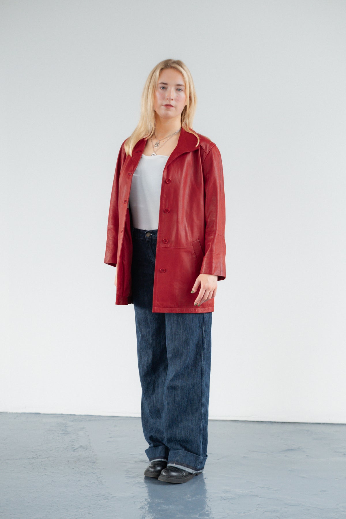 Red Genuine Leather Jacket
