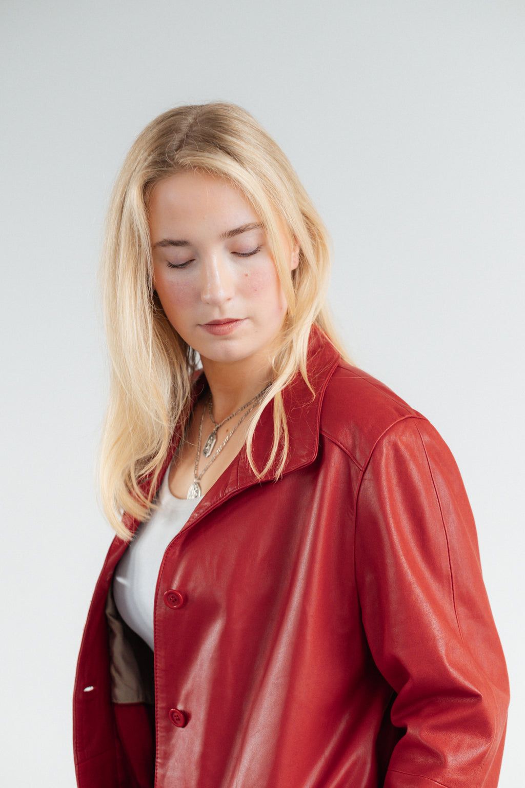 Red Genuine Leather Jacket