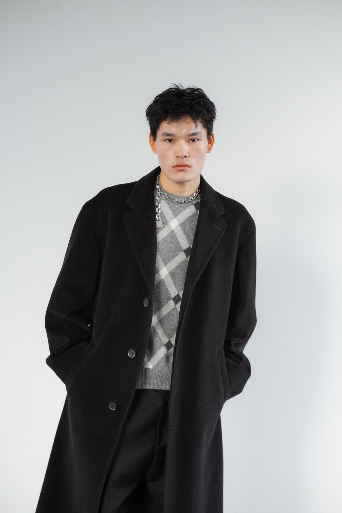 Bugatti Long Merino & Cashemere Wool Coat