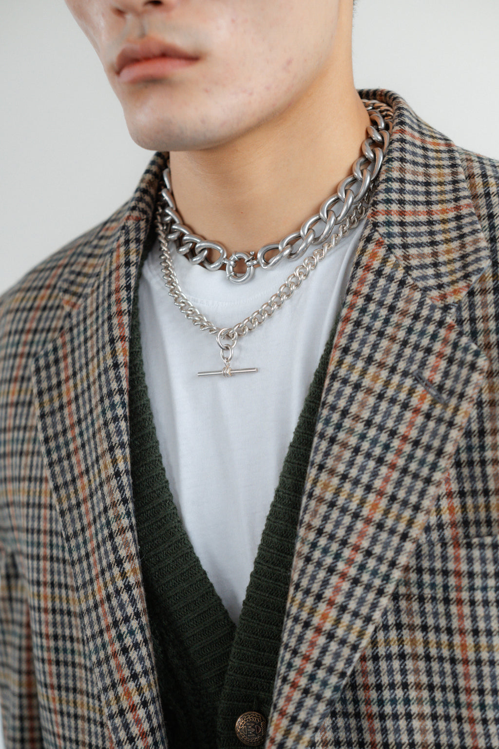 Check Wool Blazer by Cacharel