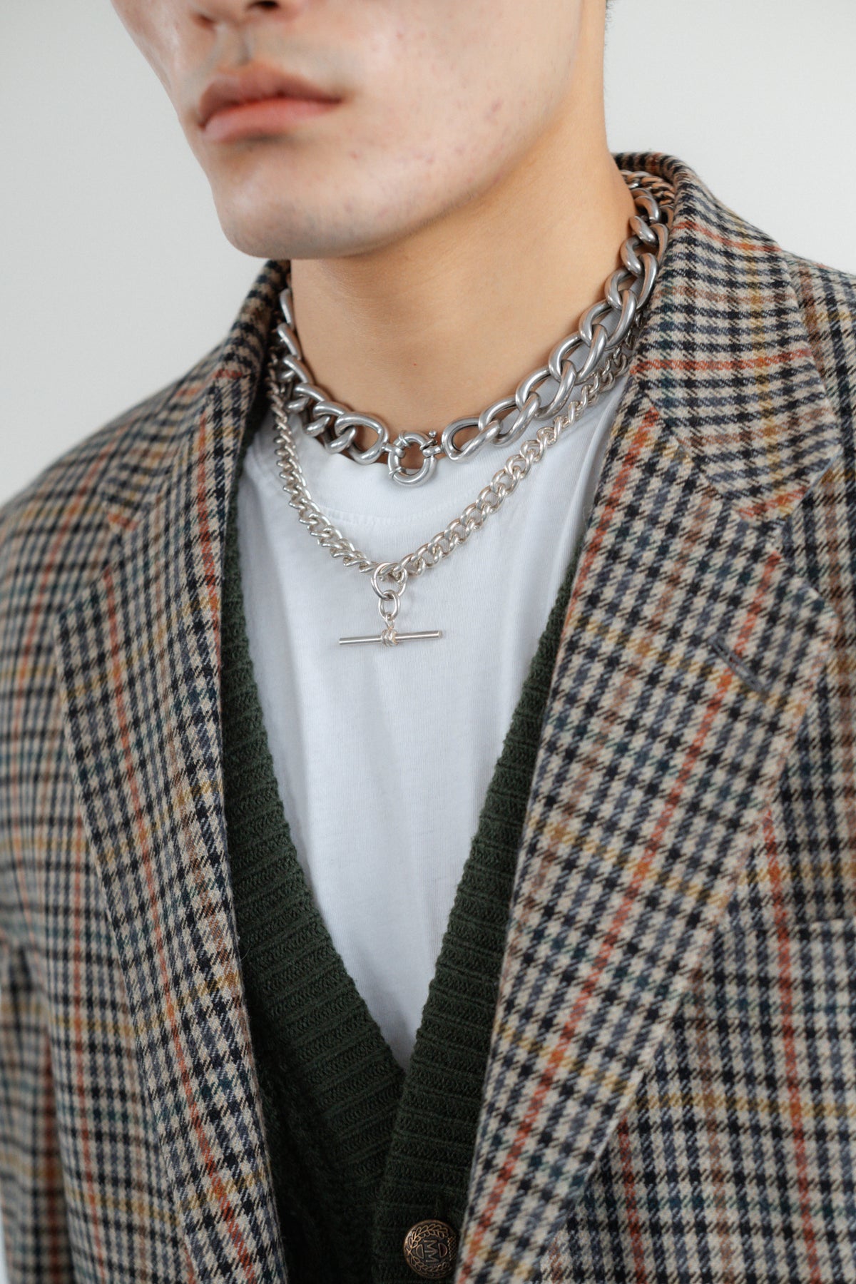 Check Wool Blazer by Cacharel