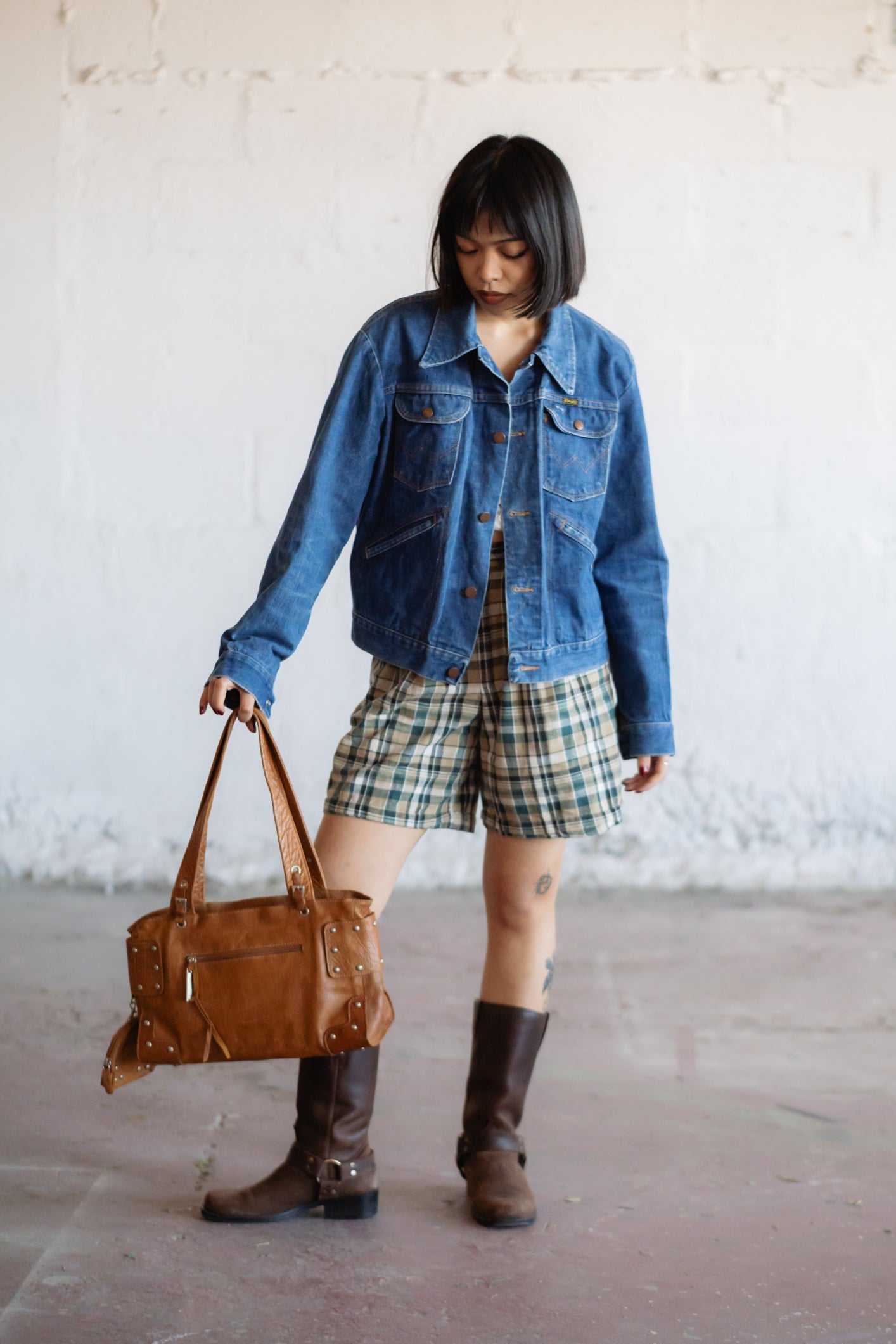 Ripani Caramel Brown Leather Bag