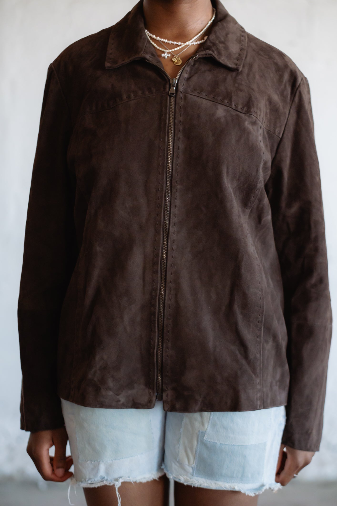 Dark Brown Suede Jacket