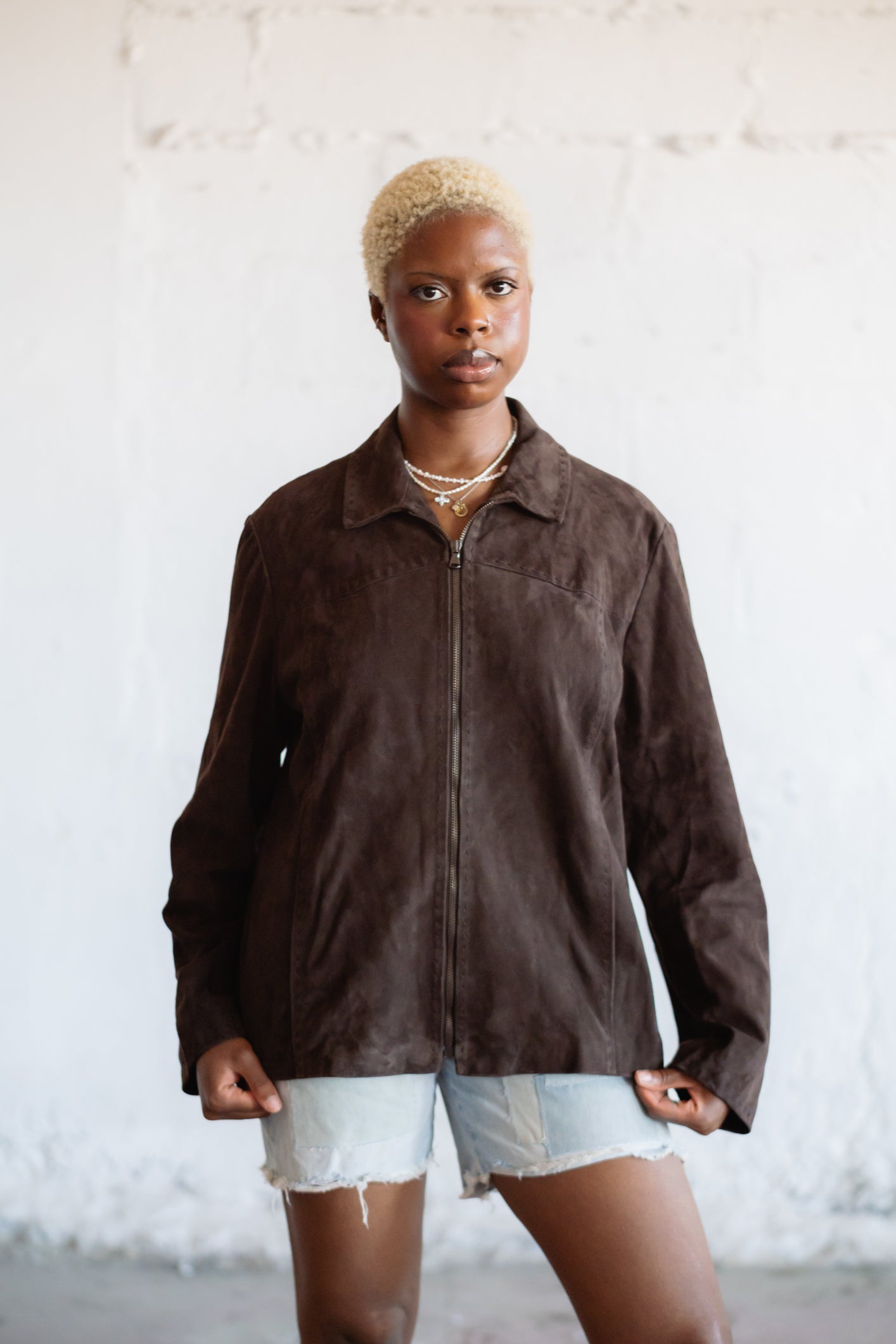 Dark Brown Suede Jacket
