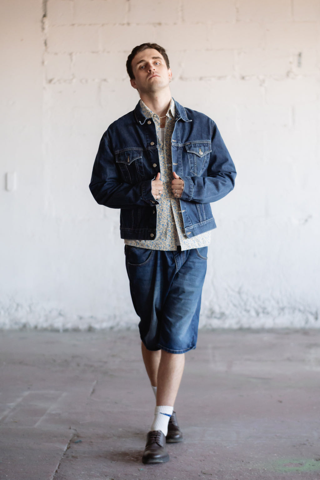 Rifle Denim Jacket in Dark Wash