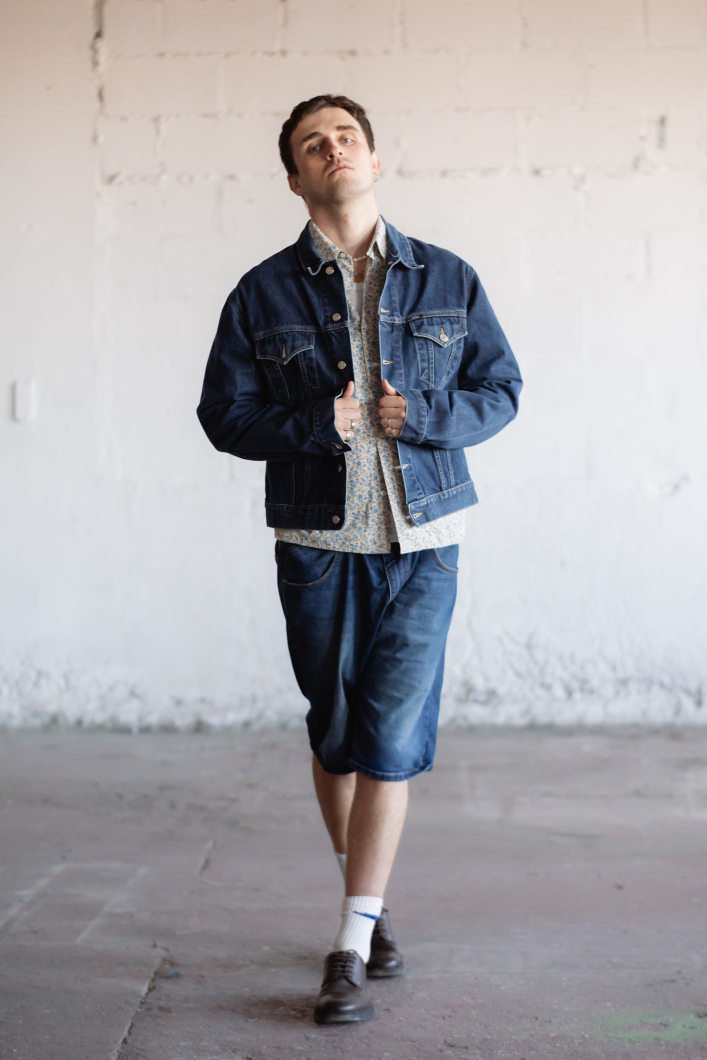 Rifle Denim Jacket in Dark Wash