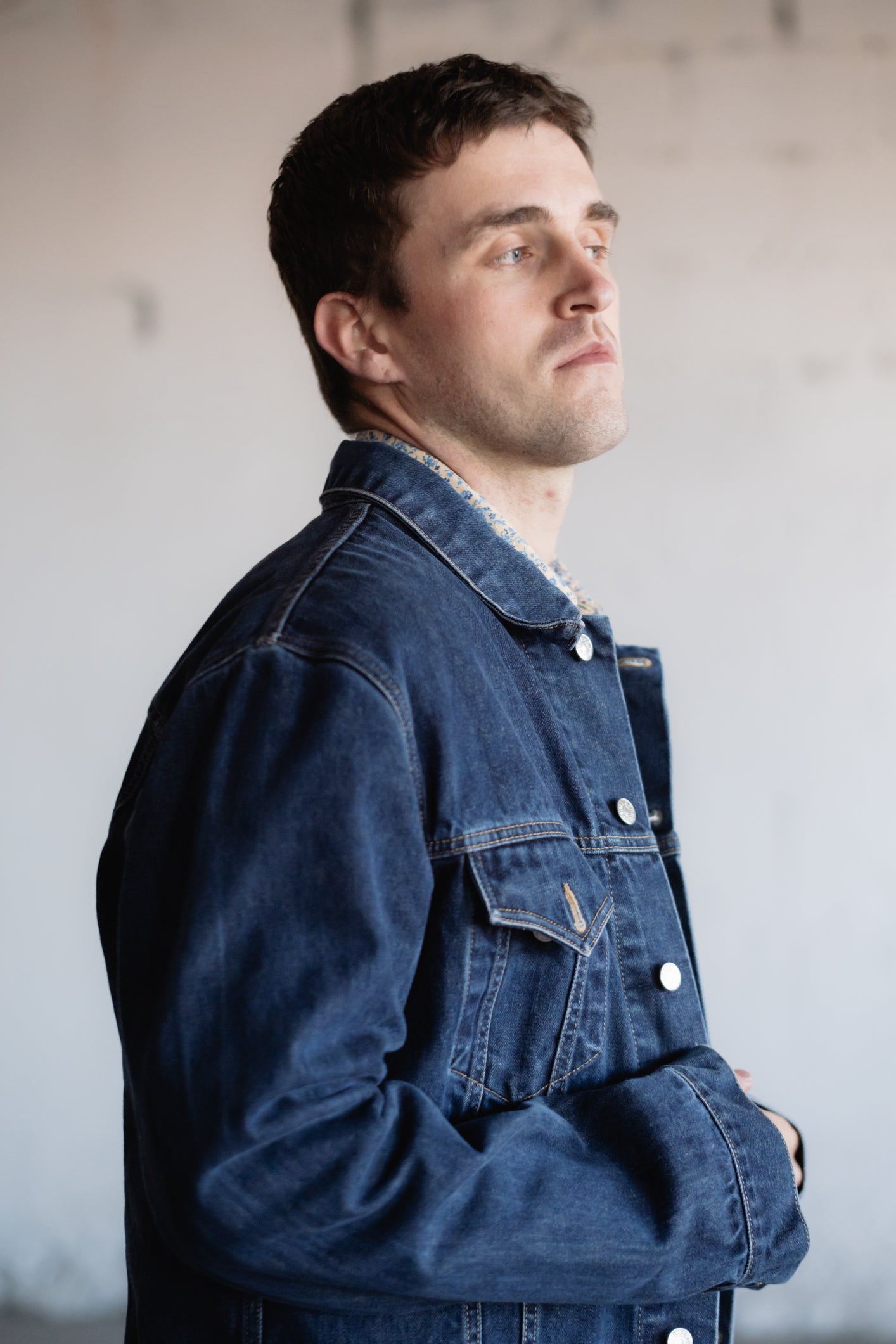 Rifle Denim Jacket in Dark Wash