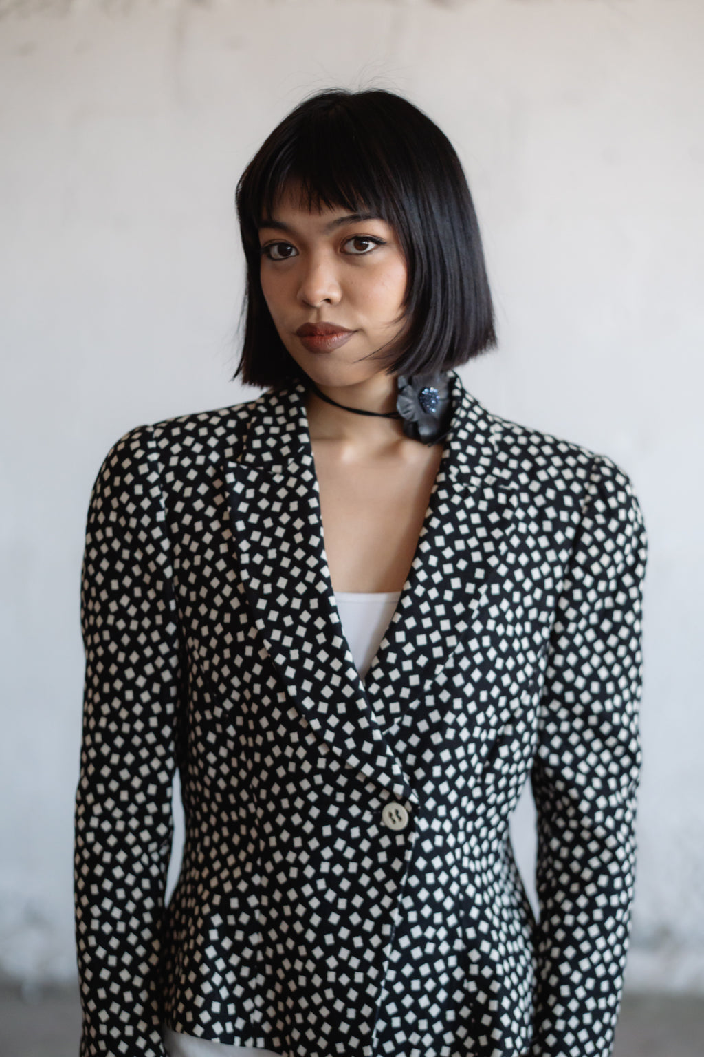 Armani Collezioni Asymmetrical Peplum Blazer