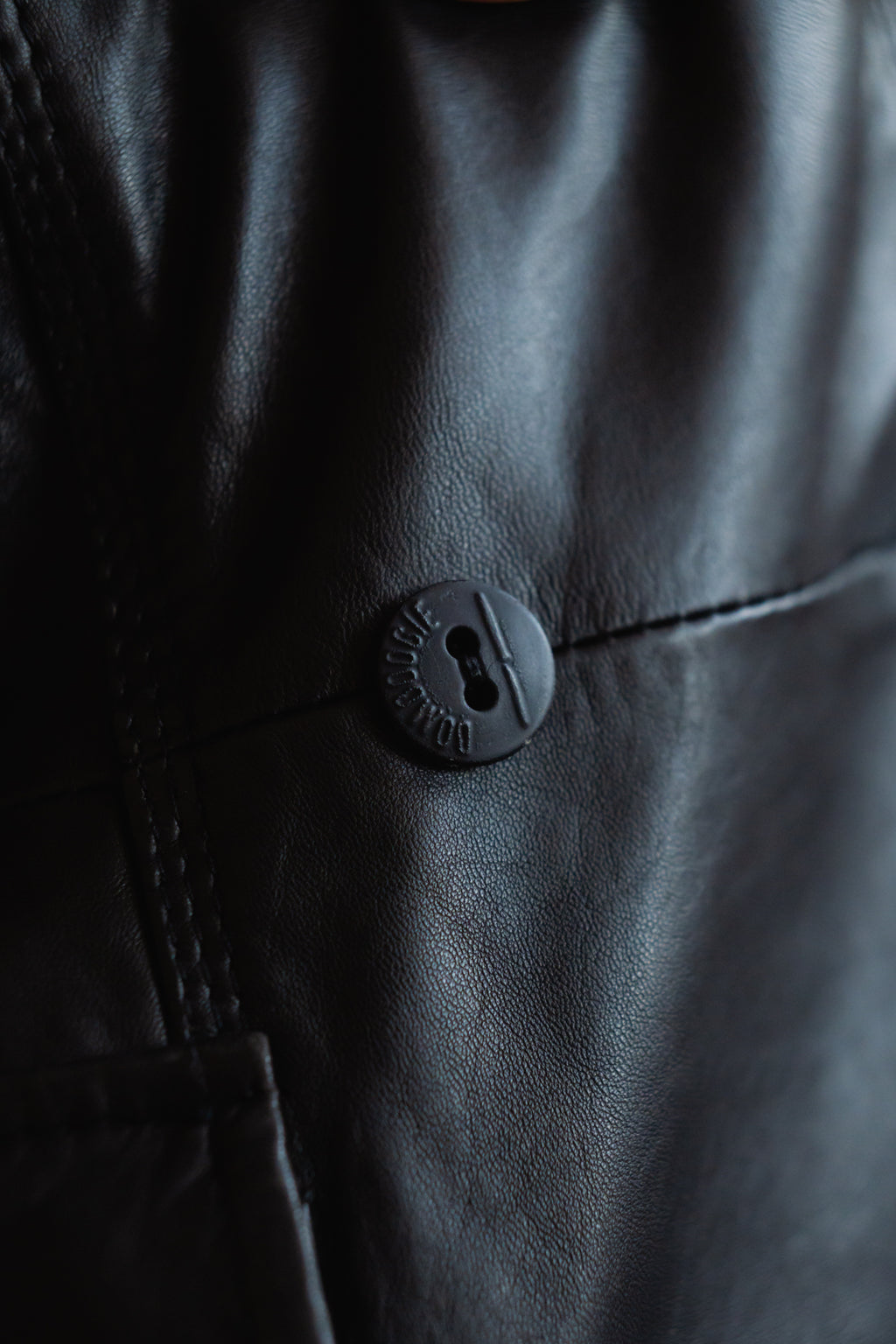 Leather Longline Coat