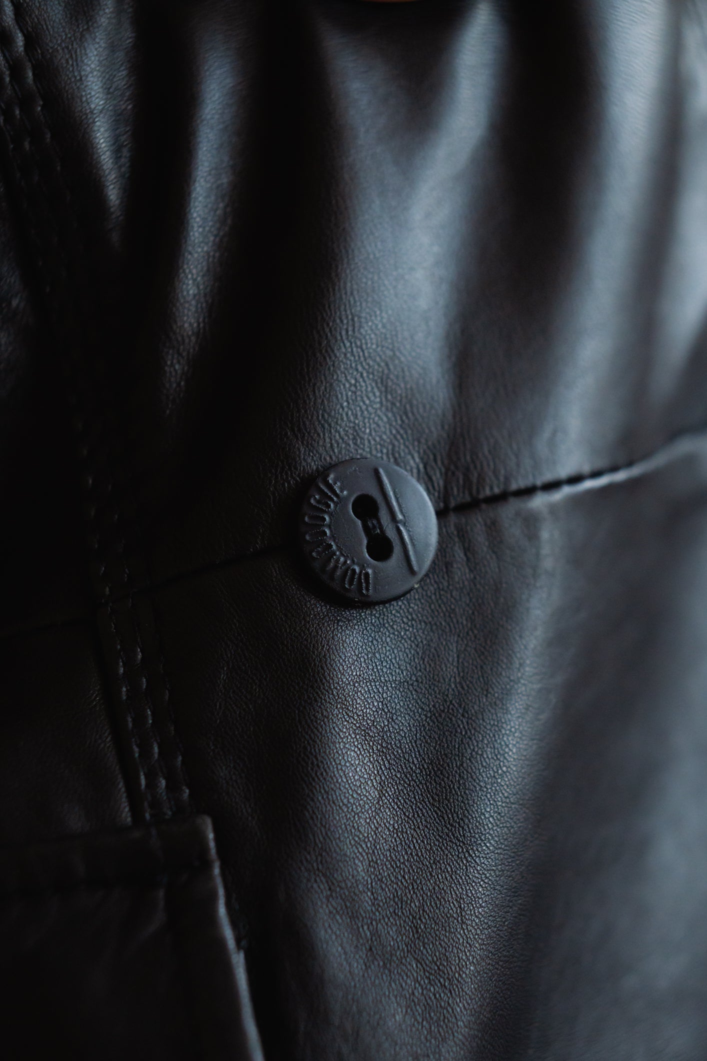 Leather Longline Coat